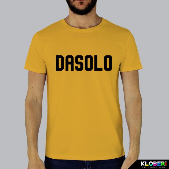 T-shirt da uomo indossata | Dasolo Giallo