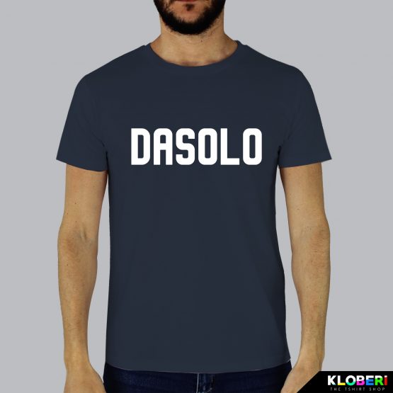 T-shirt da uomo indossata | Dasolo Navy blue