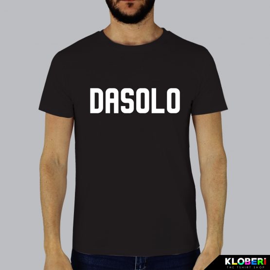 T-shirt da uomo indossata | Dasolo Nero