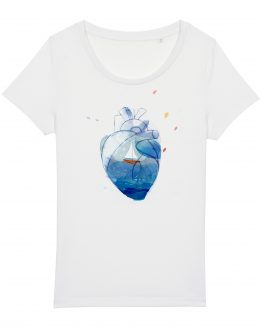 T-shirt da donna | Cuore Blu | Irene Roggero