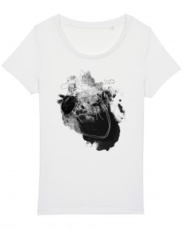 T-shirt da donna | Cuore Nero | Irene Roggero