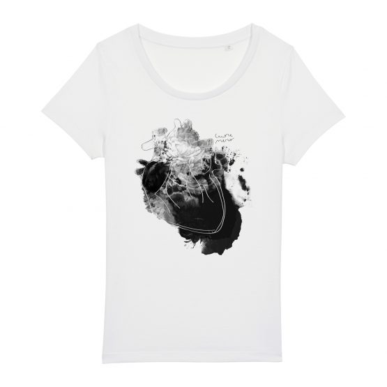 T-shirt da donna | Cuore Nero | Irene Roggero