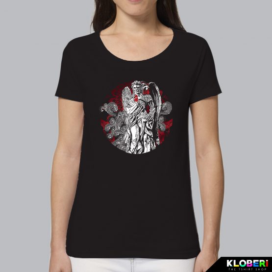 T-shirt da donna indossata | Statua Nero | AryArt