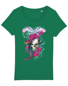 T-shirt da donna | Teschio Color | AryArt