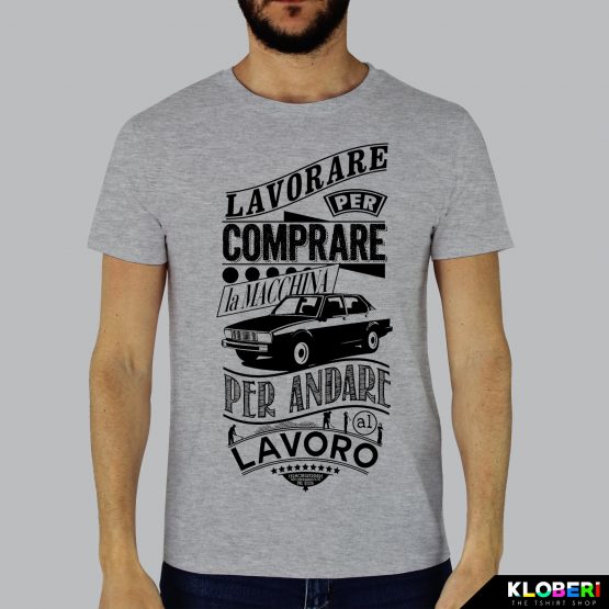 T-shirt da uomo indossata | Lavorare Melange | Fermoaguardare