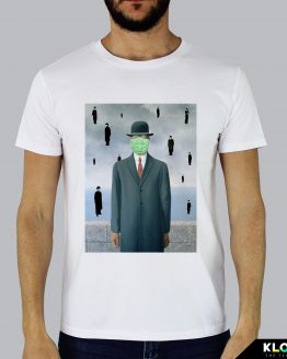 T-shirt da uomo indossata | Magritte | Fermoaguardare