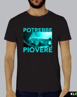 T-shirt da uomo indossata | Potrebbe Piovere | Fermoaguardare