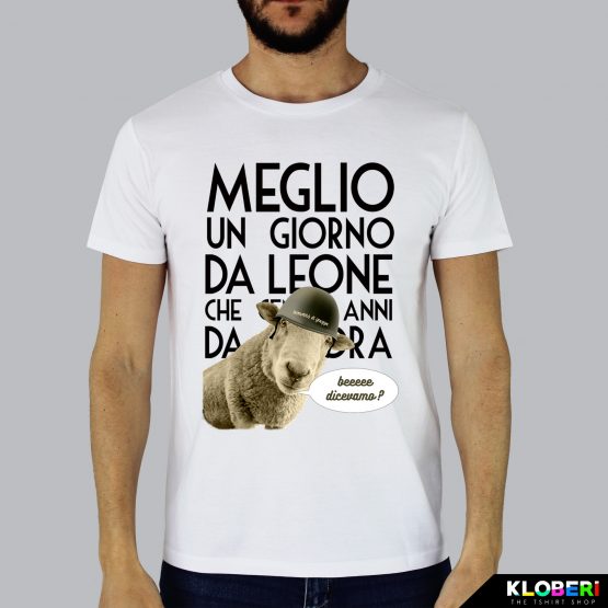 T-shirt da uomo indossata | Un giorno da leoni | Fermoaguardare