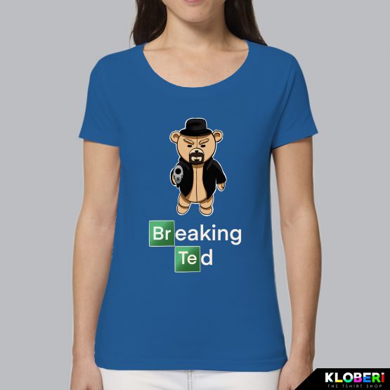 T-shirt da donna indossata | Breaking Ted royal | Lambo design