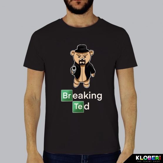 T-shirt da uomo indossata | Breaking Ted black | Lambo design