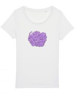 T-shirt da donna | Lilla brain | Martina Meduri