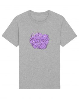 T-shirt da uomo | Lilla brain | Martina Meduri