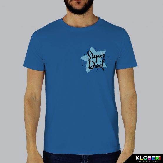 T-shirt da uomo indossata | Super dad Royal | Kloberi