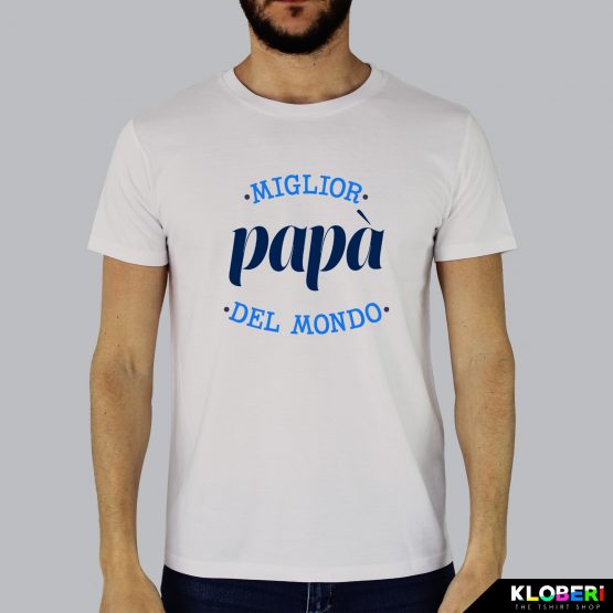 T-shirt da uomo indossata | Miglior papà Vintage | Kloberi