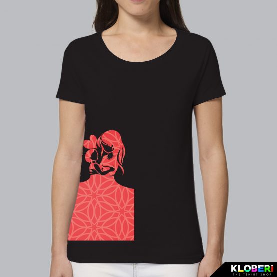 T-shirt donna | Festa della mamma: Fiori rossi Black