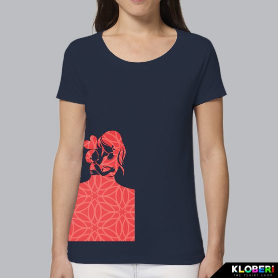 T-shirt donna | Festa della mamma: Fiori rossi Navy