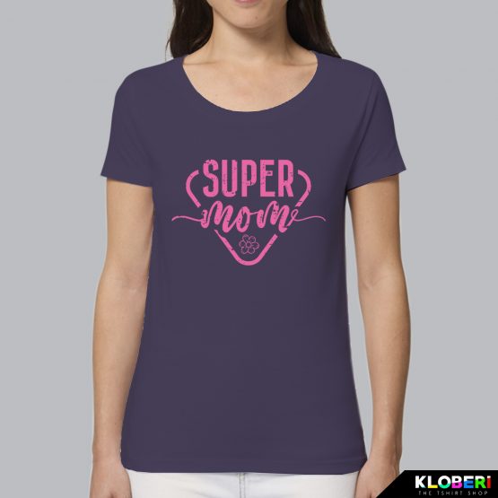 T-shirt donna | Festa della mamma: Super mom Plum