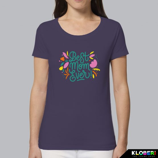 T-shirt donna | Festa della mamma: Best mom ever Plum